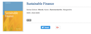 Sustainable Finance Science Series Karen Wendt